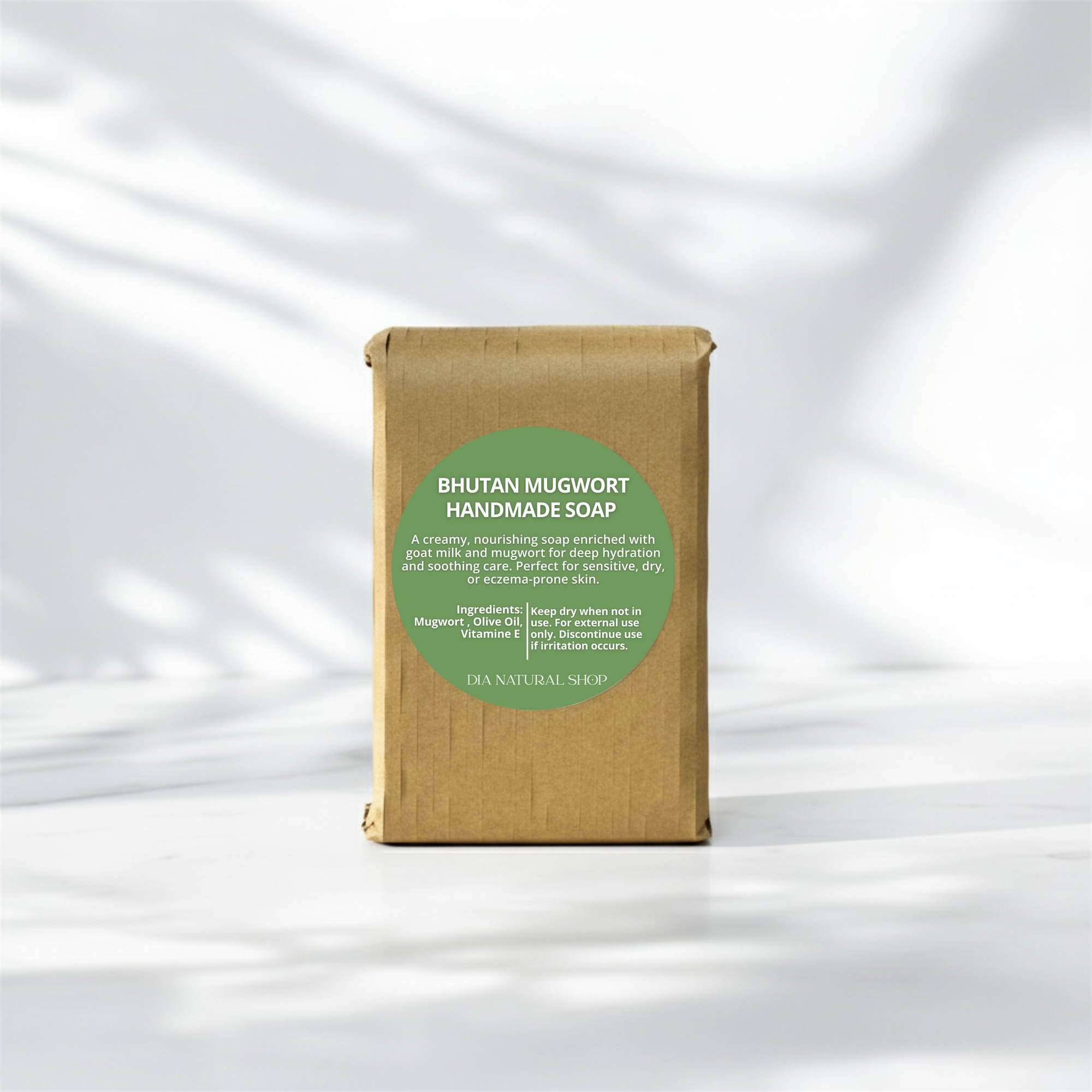 Bhutan Mugwort Soap (Plant and Goat Milk Based)