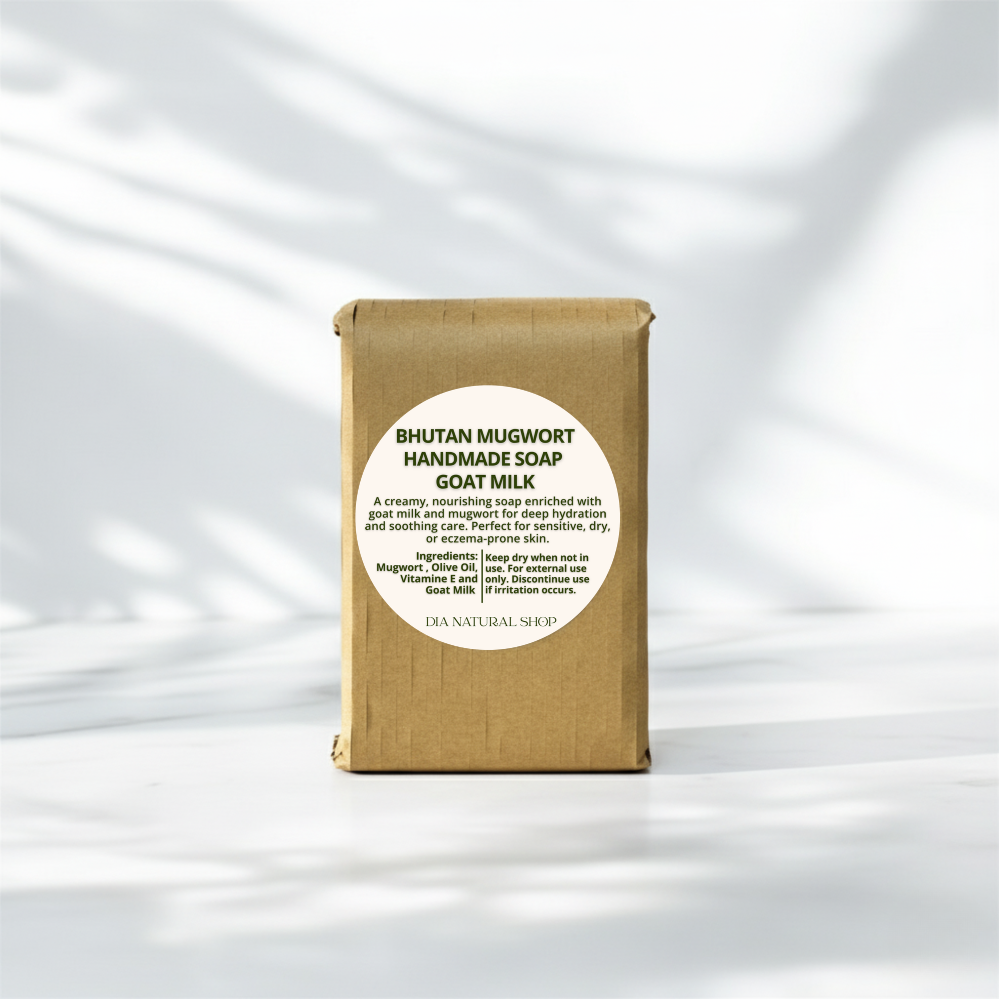 Bhutan Mugwort Soap (Plant and Goat Milk Based)