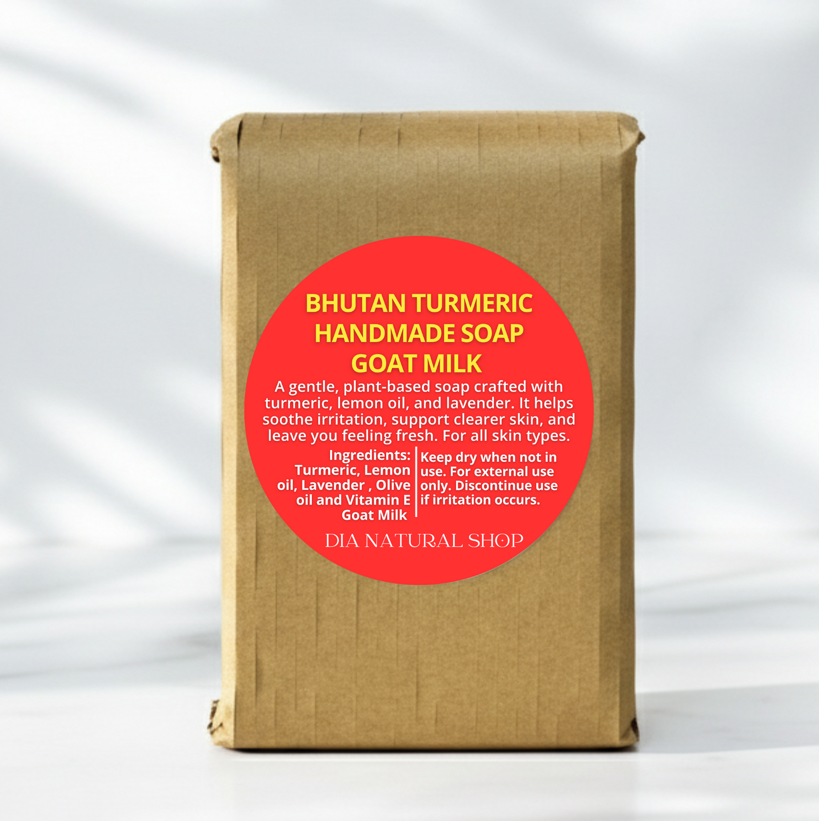 Bhutan Tumeric Soap added GOAT MILK